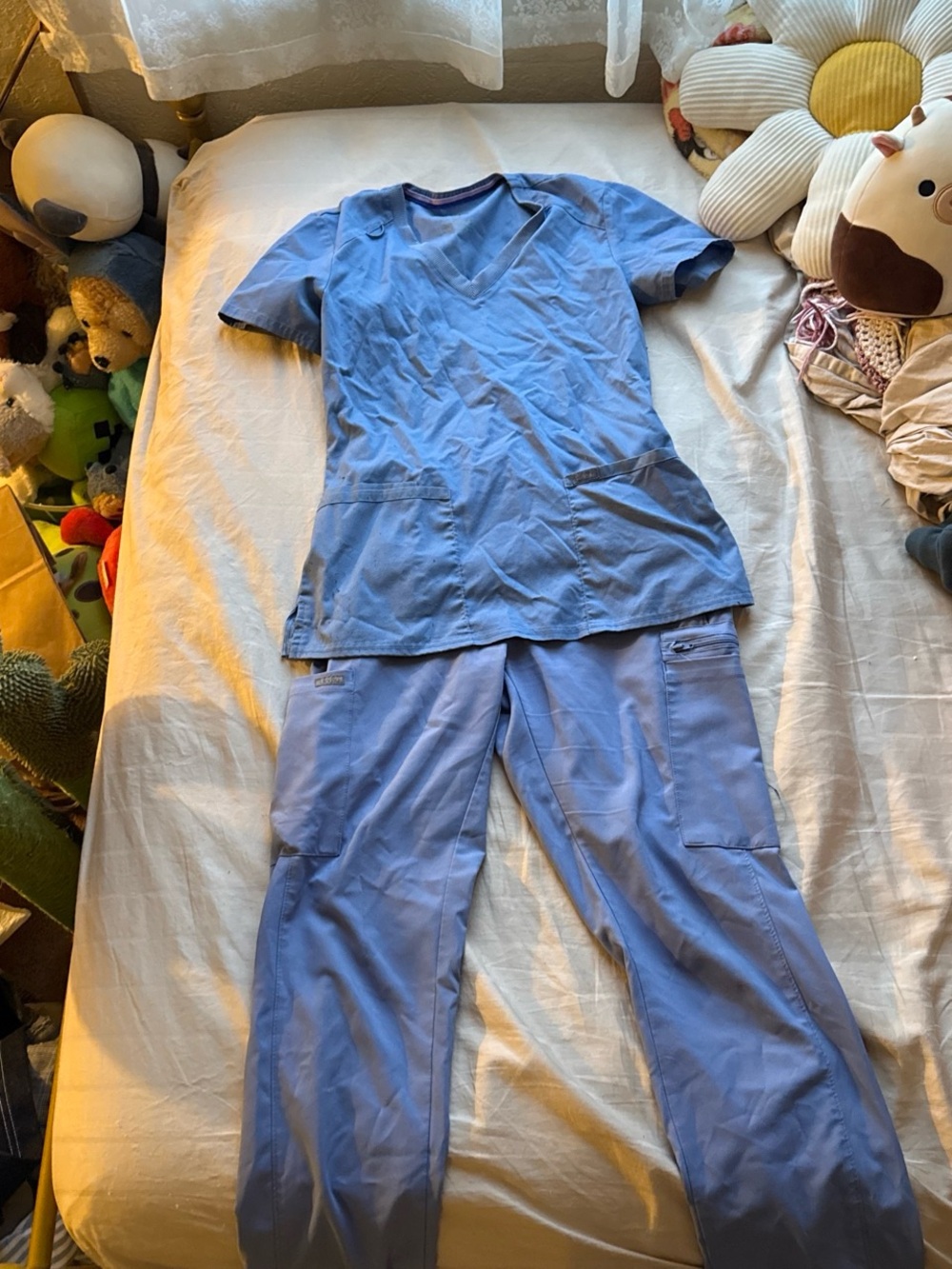 Landau Light Blue Scrubs Set